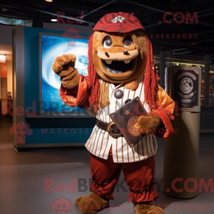 Rust Pirate-mascottekostuum...