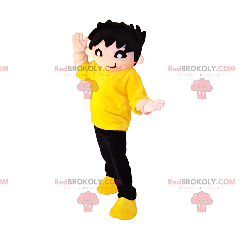 Character mascot - Messy hair boy - Redbrokoly.com