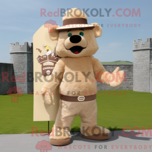 Tan Irish Castle mascot...