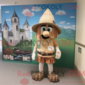 Tan Irish Castle mascot...