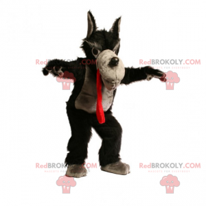 Mascotte de personnage - Grand méchant loup - Redbrokoly.com