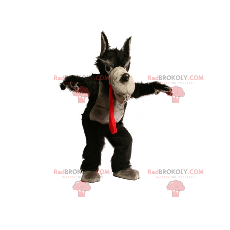 Mascotte de personnage - Grand méchant loup - Redbrokoly.com