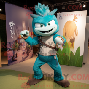Blauwgroen messenwerper...