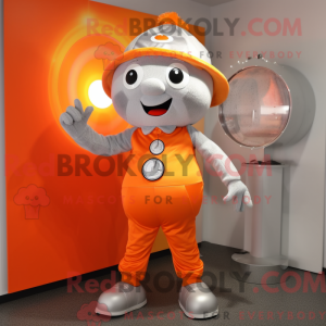 Silber-orangefarbenes...