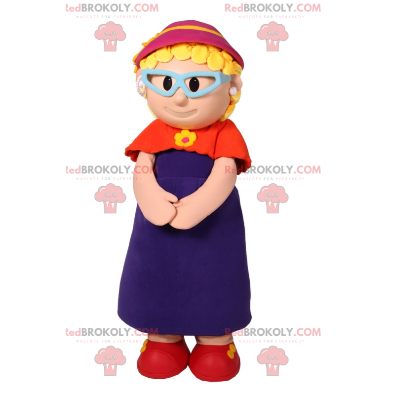 Charakter Maskottchen - Großmutter - Redbrokoly.com Charakter Maskottchen - Großmutter - Redbrokoly.com