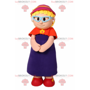 Mascota de personaje - abuela - Redbrokoly.com