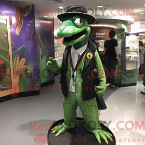 Green Python mascot costume...