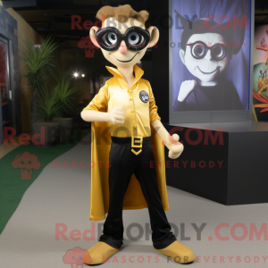 Gold Vampire maskot drakt...
