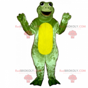 Mascotte de personnage - Grenouille avec grand sourire -