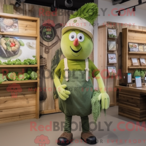 Oliven reddik maskot drakt...