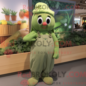 Oliven reddik maskot drakt...