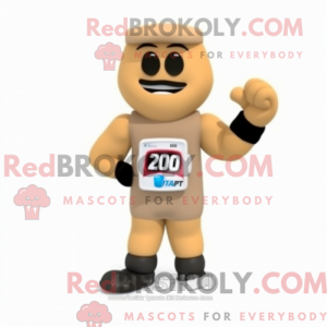 Luva de boxe bronzeada...