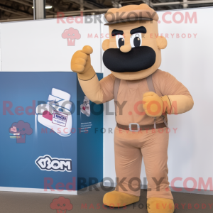 Tan Boxing Glove mascotte...