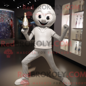 Silver Champagne mascot...