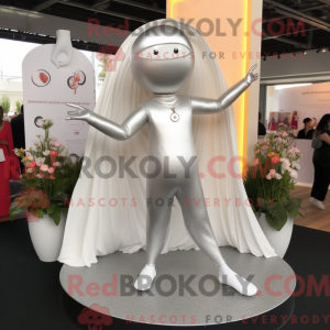 Sølv champagne maskot...