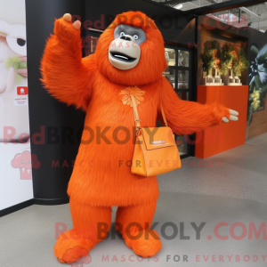 Orange Gorilla maskot...