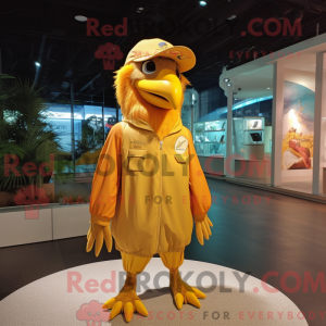 Gold Crow-maskotdraktfigur...