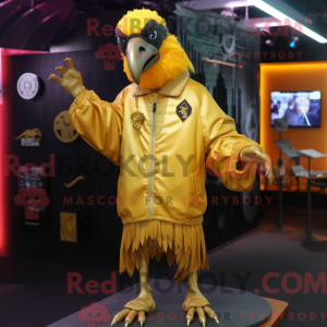 Gold Crow-maskotdraktfigur...