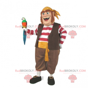 Mascotte de personnage - Matelot bateau pirate - Redbrokoly.com