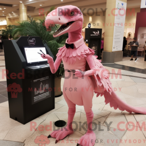 Pink Deinonychus mascot...