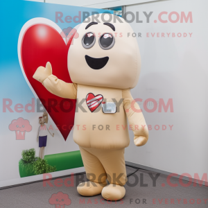 Maskotdraktfigura Beige...