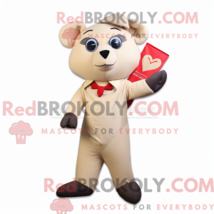 Maskotdraktfigura Beige...