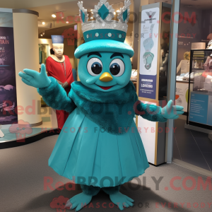 Teal Queen Maskottchen...