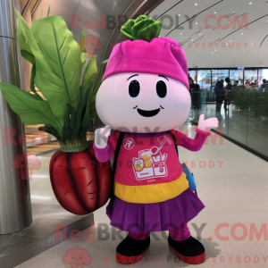 Magenta nepe maskot...