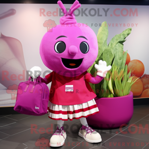 Magenta majroe maskot...