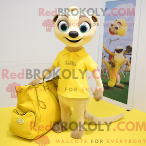 Citrongul Meerkat maskot...