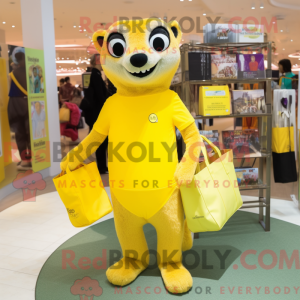 Citrongul Meerkat maskot...
