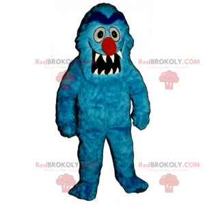 Mascota de personaje - monstruo azul - Redbrokoly.com