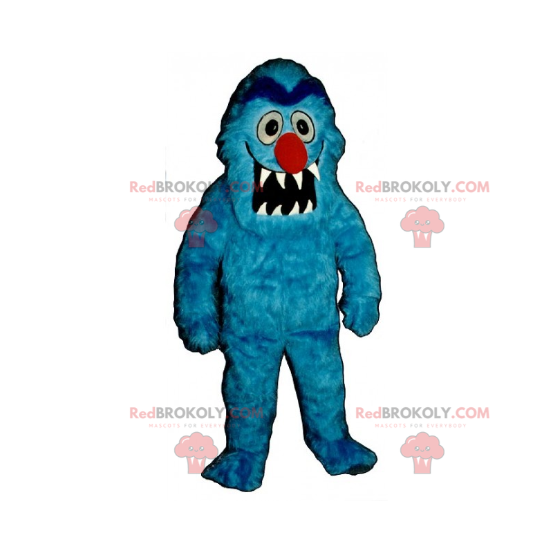 Mascota de personaje - monstruo azul - Redbrokoly.com