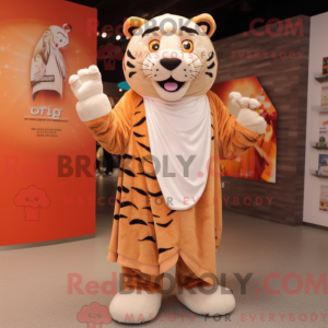 Tan Tiger mascot costume...