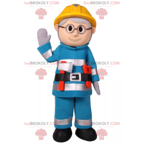 Mascotte del personaggio - Operaio - Redbrokoly.com