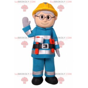 Mascote do personagem - Trabalhador - Redbrokoly.com