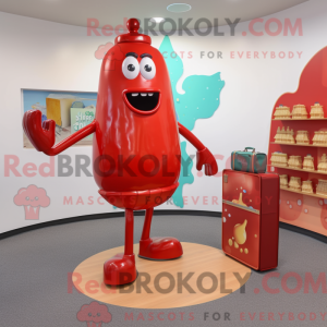 Postava maskota Red Bottle...