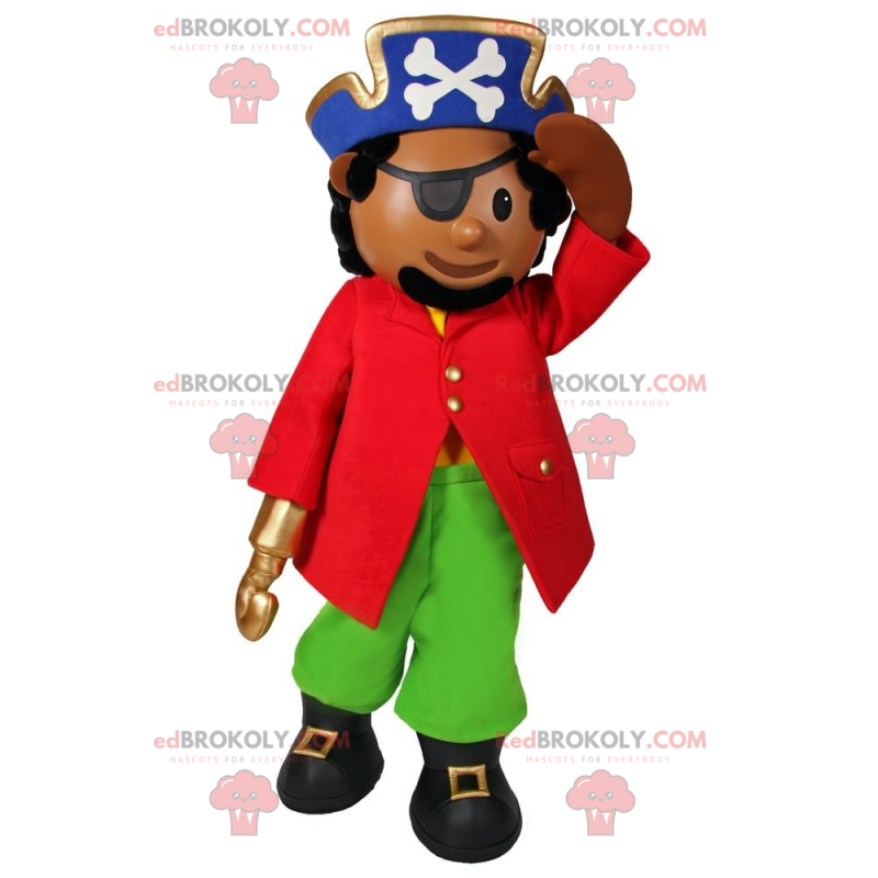 Mascotte personaggio - Pirata con gancio - Redbrokoly.com