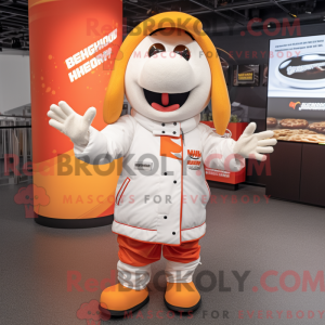 White Currywurst mascot...