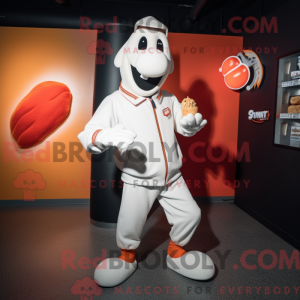 White Currywurst mascot...