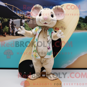 Beige Dormus maskot...