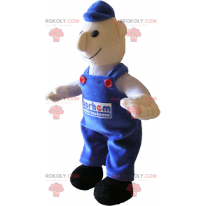 Karaktermaskot - Blikkenslager i overalls - Redbrokoly.com