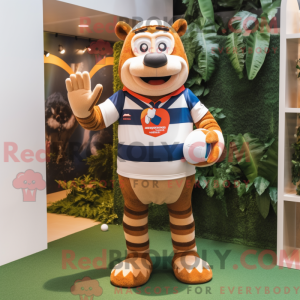 Tan Bracelet mascot costume...