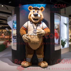 Tan Bracelet mascot costume...