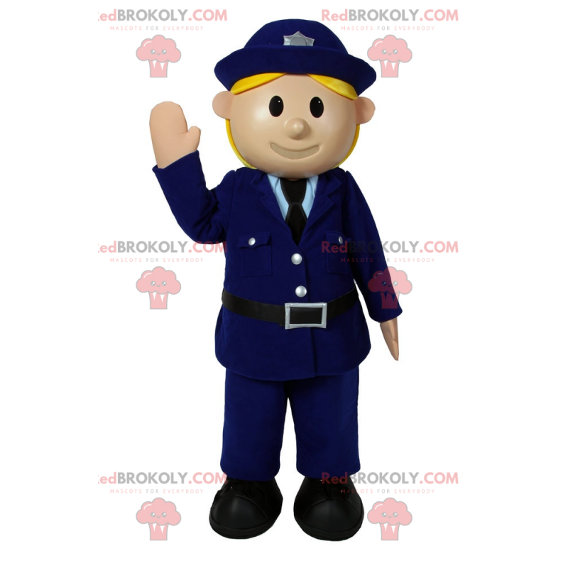 Mascota de personaje - Mujer policía - Redbrokoly.com