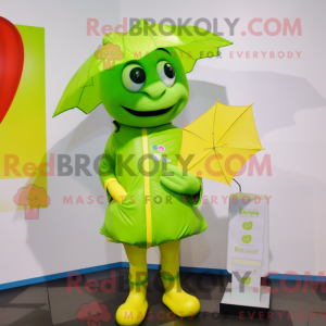 Postava maskota Lime Green...