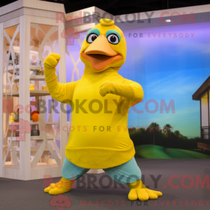 Gul Dodo Bird maskot...