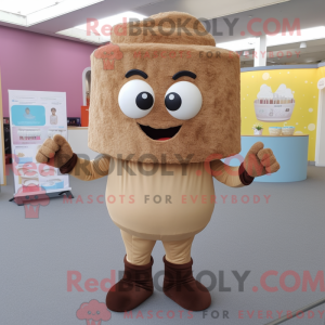 Postava maskota Tan Cupcake...