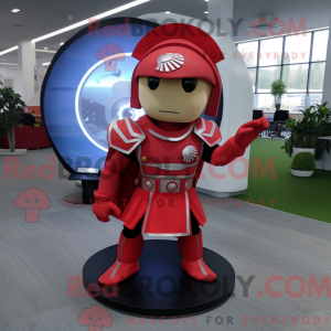 Red Spartan Soldier maskot...