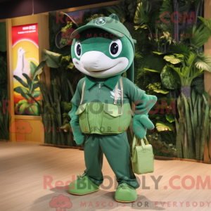 Forest Green Dolphin mascot...